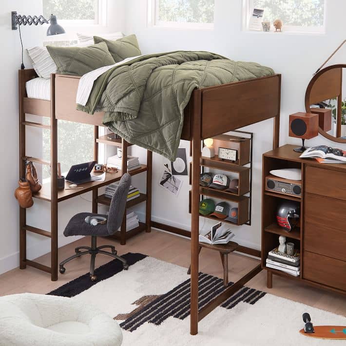 bunk bed with ladder